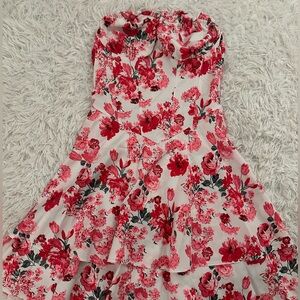 SHEIN Pink Floral Dress